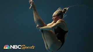 Delaney Schnell clinches individual 10m platform Olympic spot  NBC Sports [upl. by Hachman]