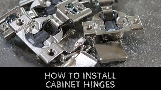 How To Install Cabinet Door Hinges [upl. by Yednil]