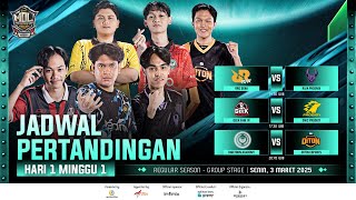 🔴LIVE  MDL ID S11  Regular Season  Minggu 1 Hari 1 [upl. by Shep759]