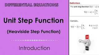 Unit Step Function Heaviside Step Function [upl. by Ahsiad]