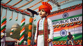 Aao Baccho Tumhe Dikhaye  Republic Day Song Performance by AJ [upl. by Roldan]