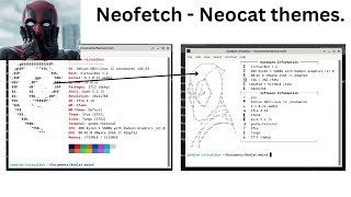 Neofetch  Neocat themes [upl. by Airamesor]