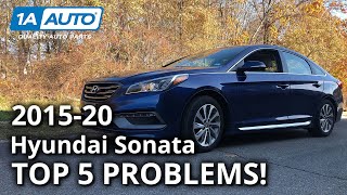 Top 5 Problems Hyundai Sonata Sedan 7th Generation 201520 [upl. by Bently]