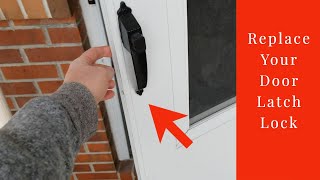 How to Replace a Screen Door Latch Handle Lock [upl. by Fabien]