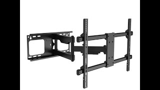 How to install a Full Motion TV Wall Mount Texonic Model AK364 [upl. by Ayokahs]