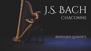 JS Bach Chaconne from Violin Partita No 2 Harp  Anneleen Lenaerts [upl. by Erickson]