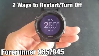 Forerunner 945935 How to Restart or Power Down 2 Ways [upl. by Nilyad]