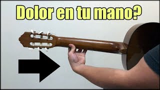 Sientes dolor en los dedos o mano cuando tocas guitarra [upl. by Townsend558]