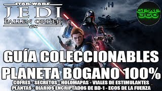 Star Wars Jedi Fallen Order  Guía coleccionables planeta Bogano 100 Cofres Secretos Ecos [upl. by Pia]