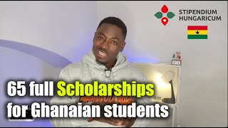 FULL SCHOLARSHIPS FOR GHANAIAN STUDENTS IN HUNGARY STIPENDIUM HUNGARICUM [upl. by Marrilee]