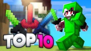 Top 10 Minecraft PVP Texture Packs MCPEBedrock 121 [upl. by Kravits]