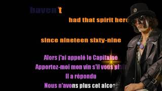 Hotel California  Karaoke VO plus Version Française [upl. by Nyllewell]