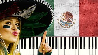 The Mexican Hat Dance El Jarabe Tapatío  Piano Tutorial [upl. by Hgielram98]