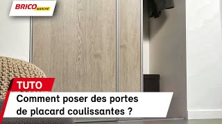 Comment installer des portes de placard coulissantes   Bricomarché [upl. by Lancelot398]