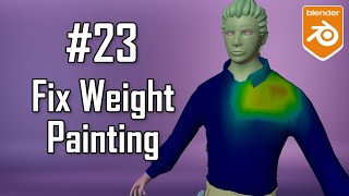 Fixing the Weight Painting  Character Creation Course  Part 23 [upl. by Barty]