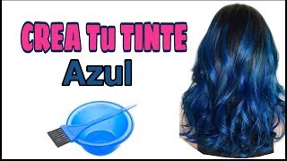 Como PREPARAR TINTE AZUL💆¡Pinta tu cabello SIN maltratarlo 🏡 [upl. by Fionna]