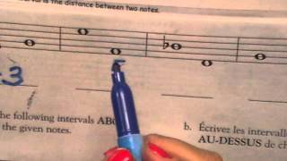 How to write Intervals Harmonic and Melodic Basic Theory 3 [upl. by Garald]