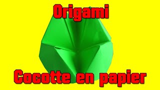 Origami  Comment faire une cocotte en papier [upl. by Enelak55]