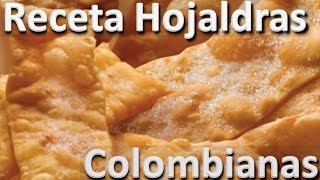 Como Hacer Hojaldras Caseras Fáciles  Hojaldra colombiana Receta [upl. by Annayak]