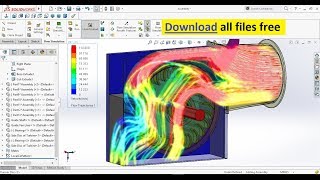 Learn Step by Step How to do Flow Simulation in SolidWorks on Cross Flow Turbine [upl. by Otes]