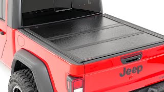 Installing Low Profile Hard Tri Fold Tonneau Cover by Rough Country [upl. by Till]