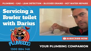 How To Service A 1970s  1980s Fowler Toilet Cistern  Plumbdog Plumbing Perth [upl. by Maynard]