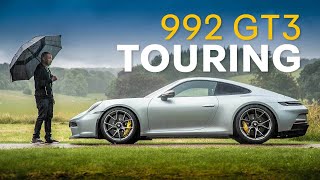 NEW Porsche 911 GT3 Touring Review Less Is More Fun  4K [upl. by Esinad608]