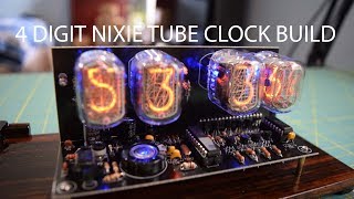 4 Digit IN12 Nixie Tube Clock Build Using 40 eBay kit [upl. by Annavoig]