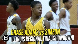 Chase Adams vs Chicago Simeon INTENSE Regional Final Full Highlights [upl. by Ikim]