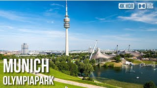 Olympiapark Munich  The 1972 Summer Olympics Park  🇩🇪 Germany 4K HDR Walking Tour [upl. by Karlee]