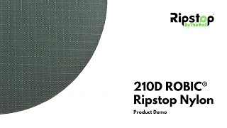 210D ROBIC® Ripstop Nylon  Fabric Demo Video [upl. by Areivax]