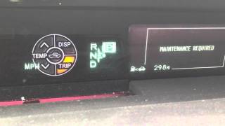 HOW TO Reset MAINTENANCE REQUIRED light on 2015 Toyota Prius [upl. by Gorey]