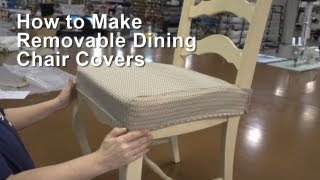 How to Make Removable Dining Chair Covers [upl. by Animaj653]