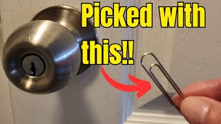 DIY how to pick a lock with paperclips [upl. by Lark736]