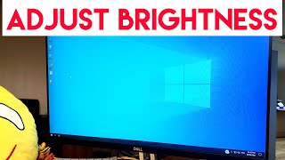 How to Adjust Dell Monitor Brightness  Dell 24 Monitor – S2421HN [upl. by Nea]