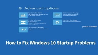 How to Fix Windows 10 Startup Problems 4 Ways [upl. by Quint]