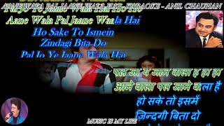 Aane Wala Pal Jaane Wala Hai  Karaoke With Scrollin Lyrics Eng amp हिंदी [upl. by Amick]