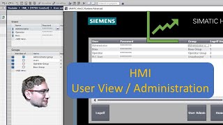 TIA Portal HMI User View  User Administration [upl. by Areis]