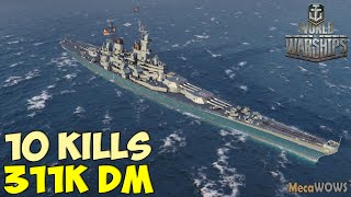 World of WarShips  Missouri  10 KILLS  311K Damage  Replay Gameplay 4K 60 fps [upl. by Ahsemrac]