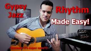 Gypsy Jazz Rhythm Guitar Everything You Need to Know and its EASY [upl. by Rotkiv477]