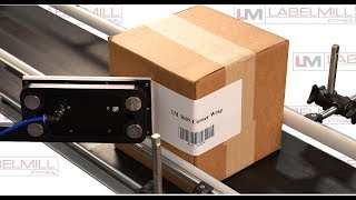 LabelMill LM3605CW Print and Apply Corner Wrap Label Applicator [upl. by Laszlo]