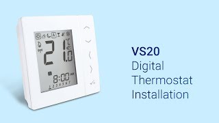 Install SALUS VS20RF Digital Thermostat [upl. by Tabber]