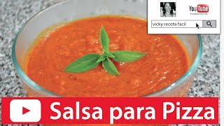 SALSA PARA PIZZA Y PASTA ITALIANA 🍕🍝😋  Vicky Receta Facil [upl. by Ajnos]