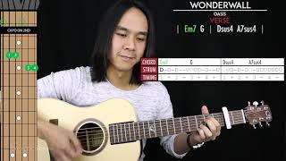 Wonderwall Guitar Cover Acoustic  Oasis 🎸 Tabs  Chords [upl. by Reffotsirhc]