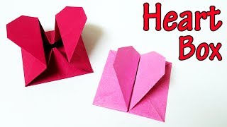 Origami Heart Box Tutorial [upl. by Ransom]