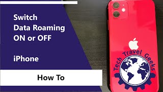 How To Switch Data Roaming ON or OFF on iPhone  Avoid Roaming Charges [upl. by Eissac]