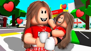 I Adopted BABY RILEY In Roblox Brookhaven [upl. by Ariat151]