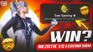 MEZOTIC vs LEGEND SAM😰🔥  Mezotic Pubg Mobile [upl. by Haily875]