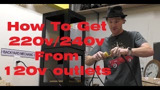 How To Get 220V240V From Two 120V Outlets No Electrical Panel Work Required [upl. by Bendix]