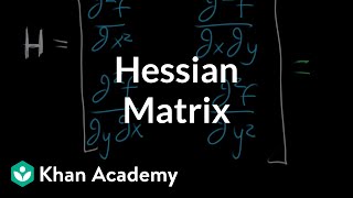 The Hessian matrix  Multivariable calculus  Khan Academy [upl. by Anair]